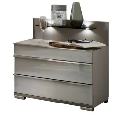 Zwei Nachtkommoden mit Wandpaneel - Tumiva (2er Set)^Wohnen Discount