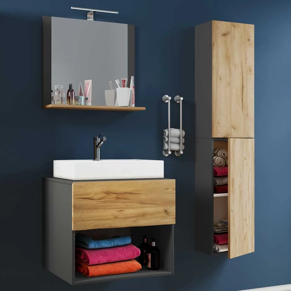 Zweifarbige Badezimmermöbel hängend - Effect (dreiteilig)^Wohnen Online