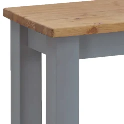 Wohnen Zweifarbige Esszimmerbank in Laugenfarbig & Grau - Nivada