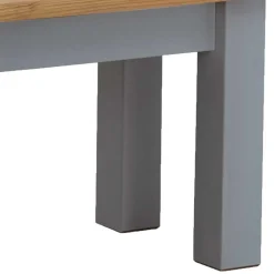 Wohnen Zweifarbige Esszimmerbank in Laugenfarbig & Grau - Nivada