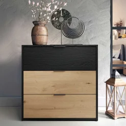 Zweifarbige Kommode in Holzoptik - Ortasta^Wohnen Outlet