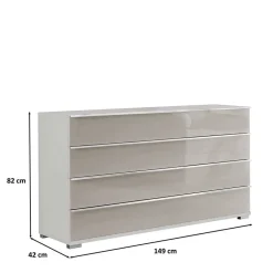 Wohnen Zweifarbige Kommode mit 149 cm Breite - Pascan