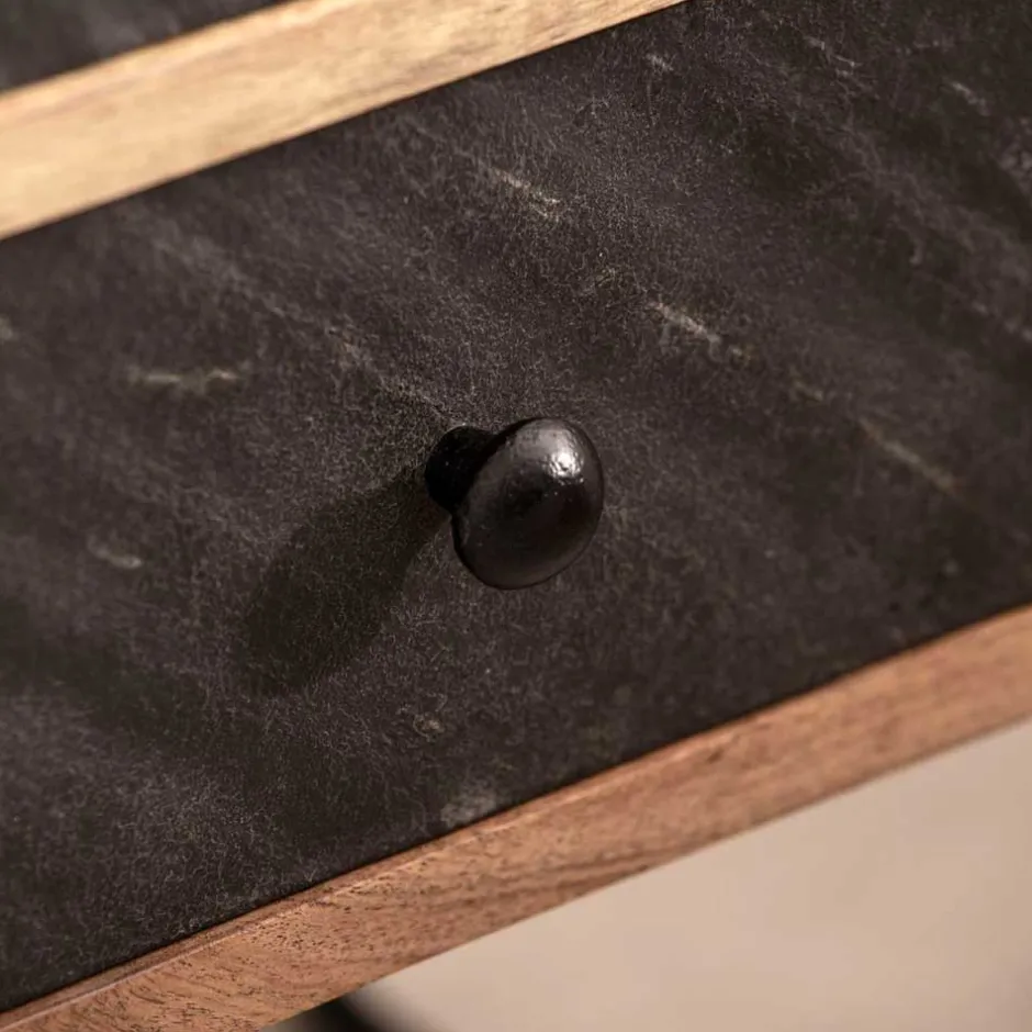 Zweifarbige Nachtkommode im Industrial Chic - Avalun^Wohnen New