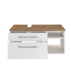 Wohnen Zweifarbiger Unterschrank für Waschbecken - Enwicos