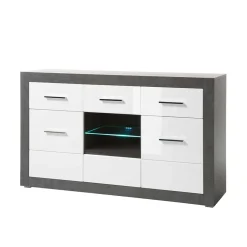 Zweifarbiges Design-Sideboard 97cm hoch - Istensa^Wohnen Best
