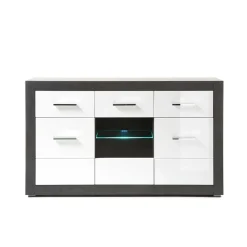 Zweifarbiges Design-Sideboard 97cm hoch - Istensa^Wohnen Best