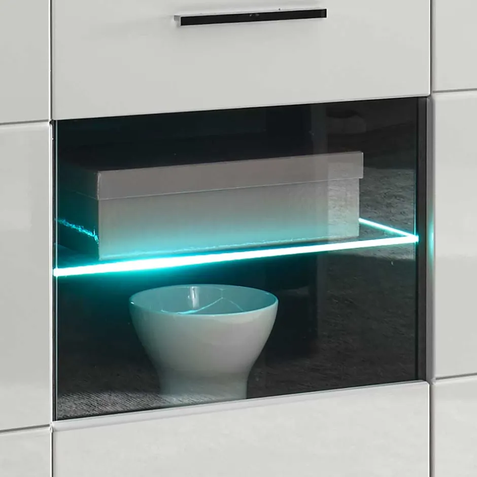 Zweifarbiges Design-Sideboard 97cm hoch - Istensa^Wohnen Best