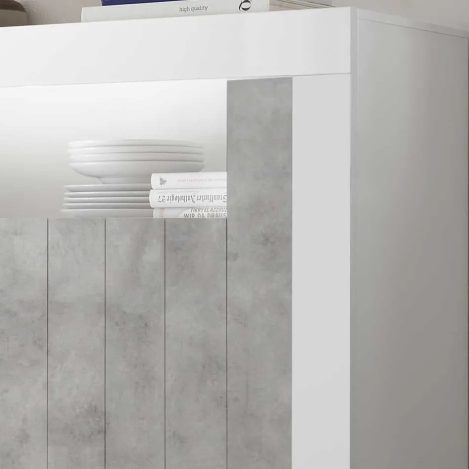 Zweifarbiges Highboard 110x144x43 - Niris^Wohnen Sale