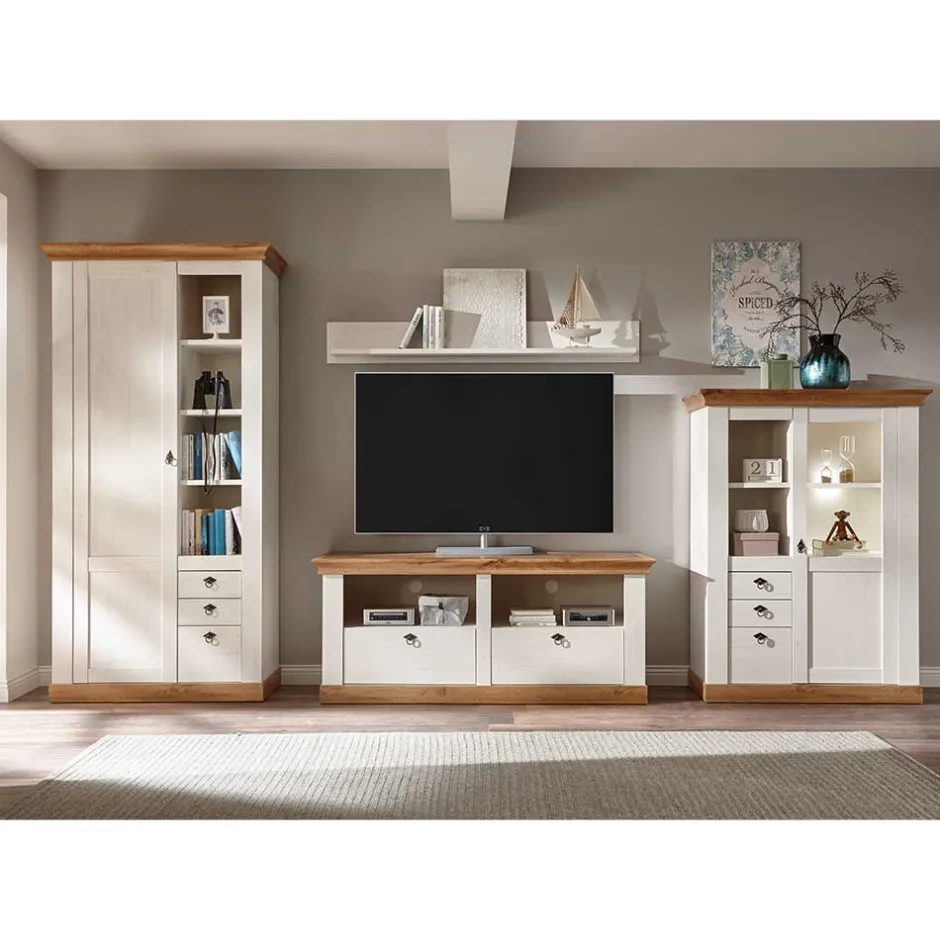 Zweifarbiges Landhausmöbel Set - Diatara I (vierteilig)^Wohnen