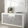 Wohnen Zweifarbiges Sideboard mit offenem Fach - Niris