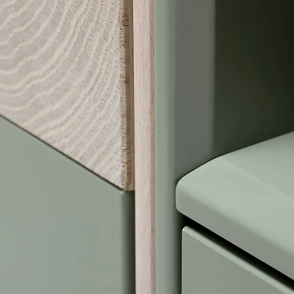 Zweifarbiges TV Board mit Gerätefach - Ajevos^Wohnen Clearance