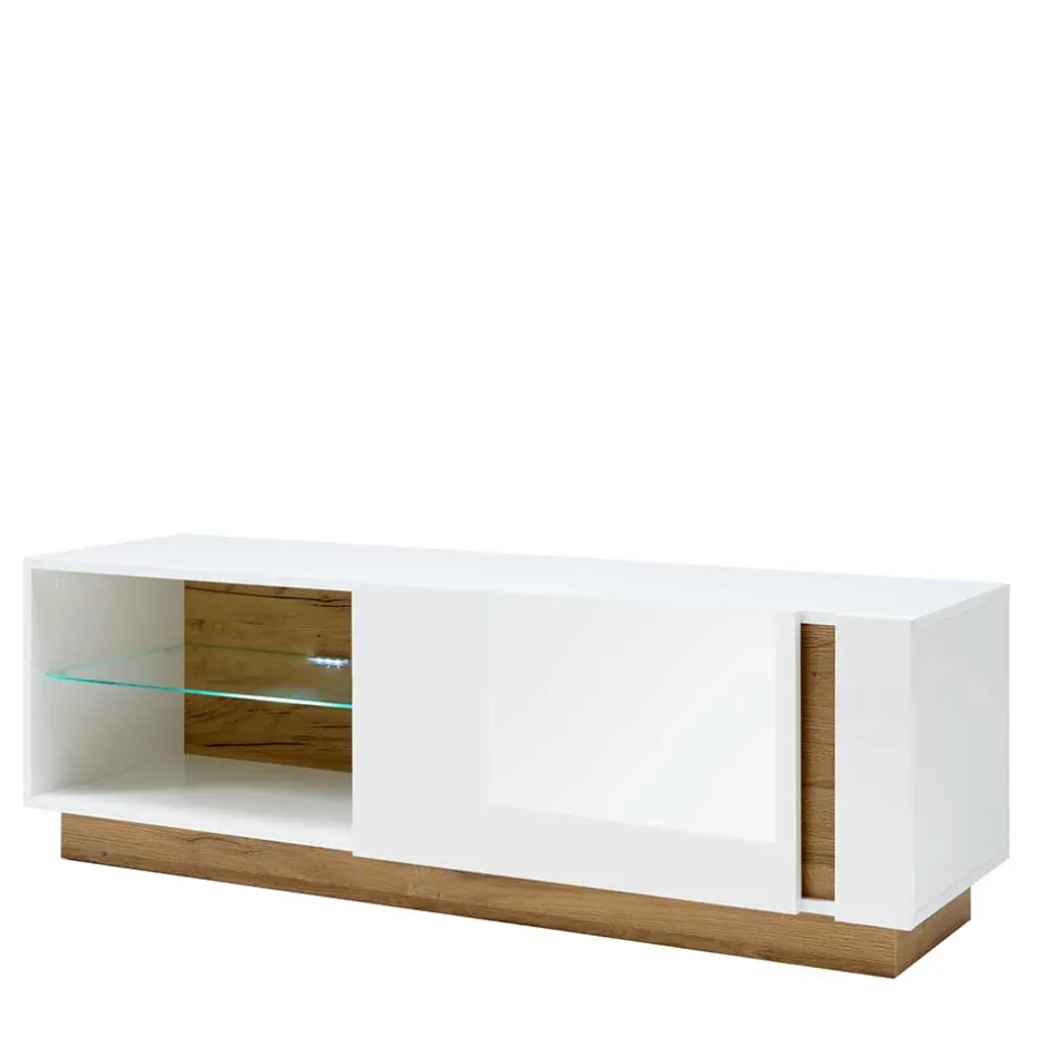 Wohnen Zweifarbiges TV Board mit Klappe - Myrda