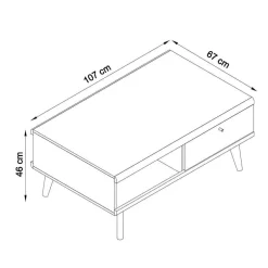 Zweifarbiges Wohnzimmer Möbel Set - Cablos (sechsteilig)^Wohnen Online