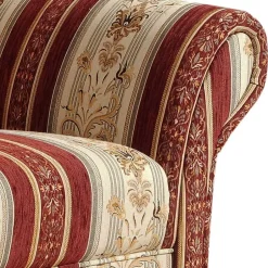 Zweisitzer Couch in Rot Braun Beige gestreift - Comi^Wohnen Online