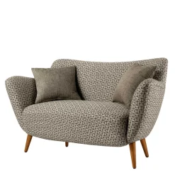 Wohnen Zweisitzer Designsofa in Beige Braun gemustert - Regiovs