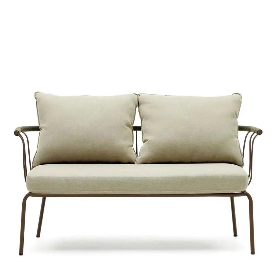 Zweisitzer Gartensofa in Braun - Ragusca^Wohnen Outlet