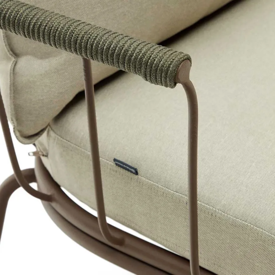 Zweisitzer Gartensofa in Braun - Ragusca^Wohnen Outlet