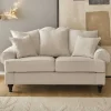 Zweisitzer Sofa in Beige & Dunkelbraun - Merandes^Wohnen Best