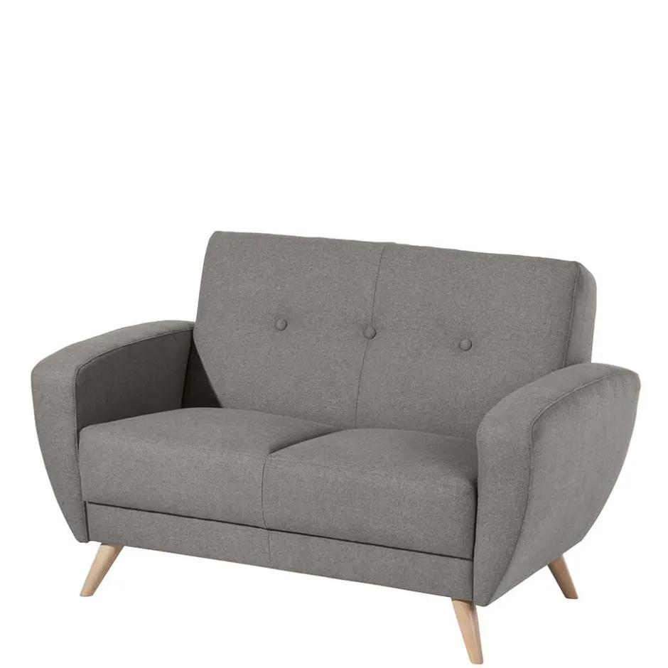 Zweisitzer Sofa in Grau Microfaser - Durencas^Wohnen Online