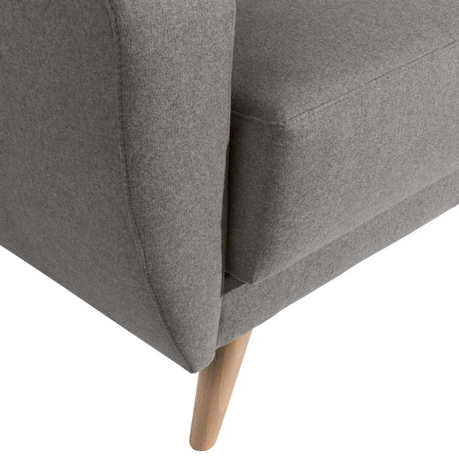 Zweisitzer Sofa in Grau Microfaser - Durencas^Wohnen Online