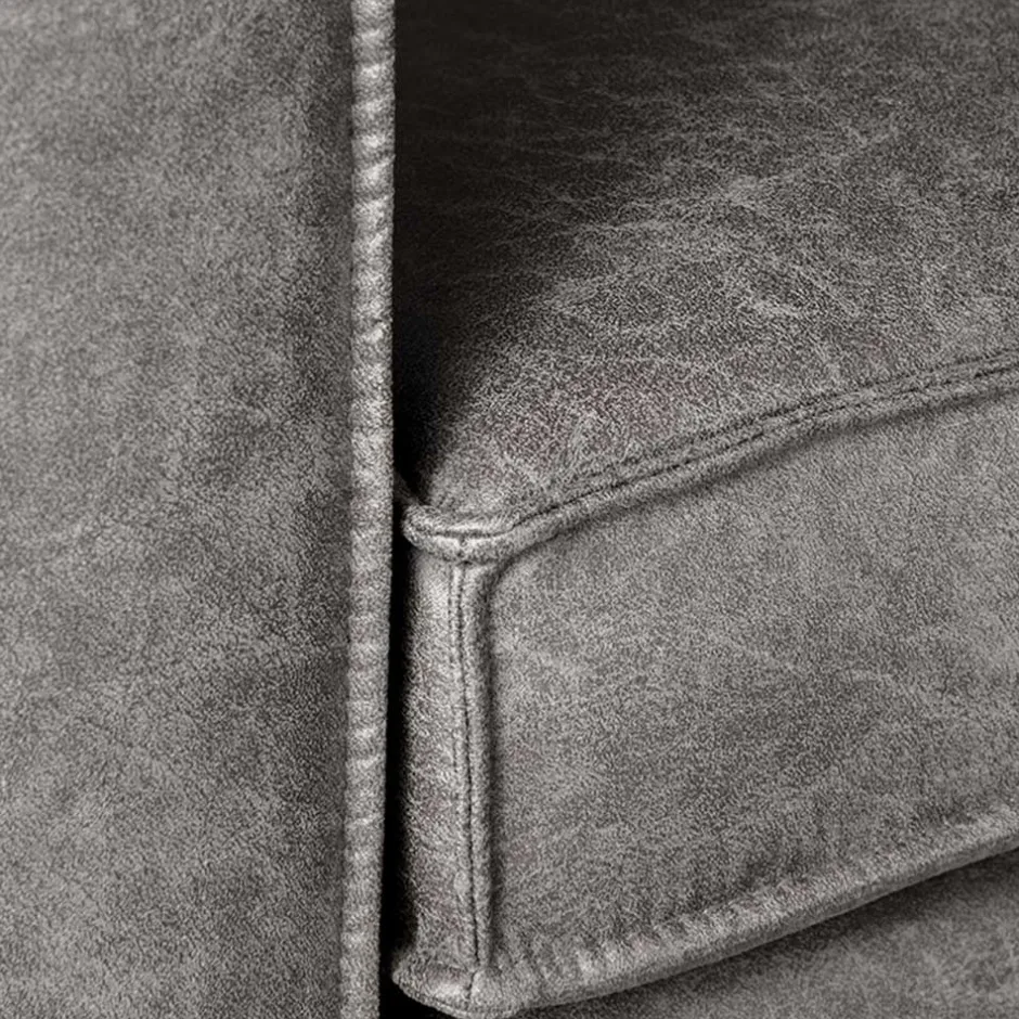 Wohnen Zweisitzer Wohnzimmer Sofa mit Kufen aus Metall - Comoto