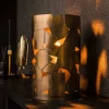 Zylindrische Tischlampe in Bronze Antik - Standing^Wohnen New