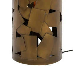 Zylindrische Tischlampe in Bronze Antik - Standing^Wohnen New